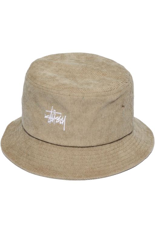 Stussy Mens Graffiti Cord Bucket Hats Brown - XALNM7564